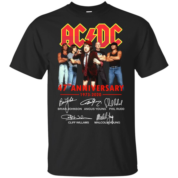 AC/DC 47th anniversary 1973-2020 signature Shirt