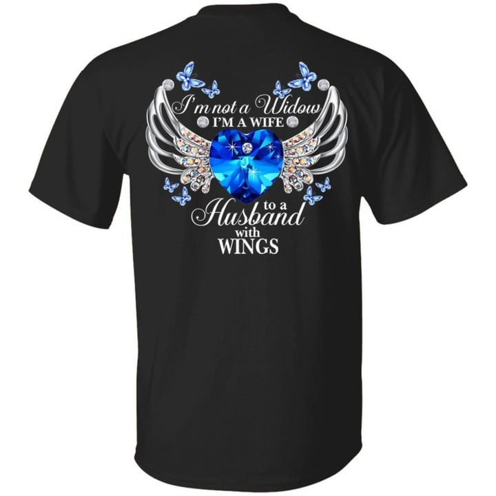 I’m Not A Widow I’m A Wife To A Husband With Wings Shirt, Christmas Memorial Shirt, Xmas Memorial Gift