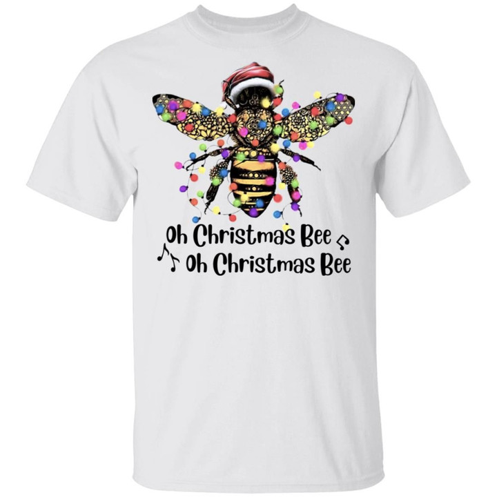 Bee Santa Oh Christmas Bee Oh Christmas Bee Light Shirt Xmas Gifts
