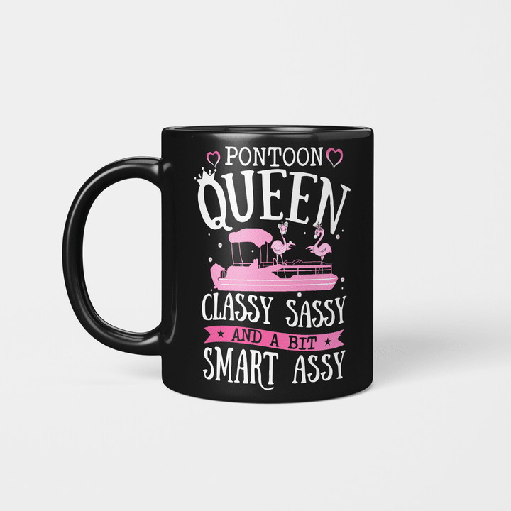 Flamingo pontoon Queen classy sassy and a bit smart assy Mug