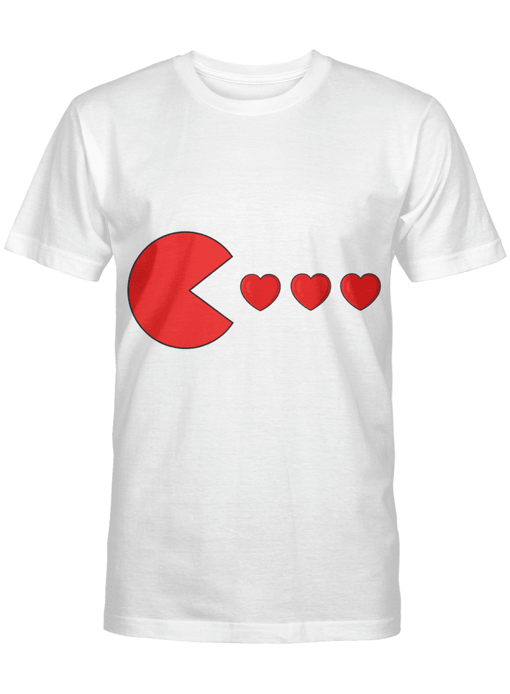 Valentines Day Hearts Funny Boys Girls Kids Gift T-Shirt