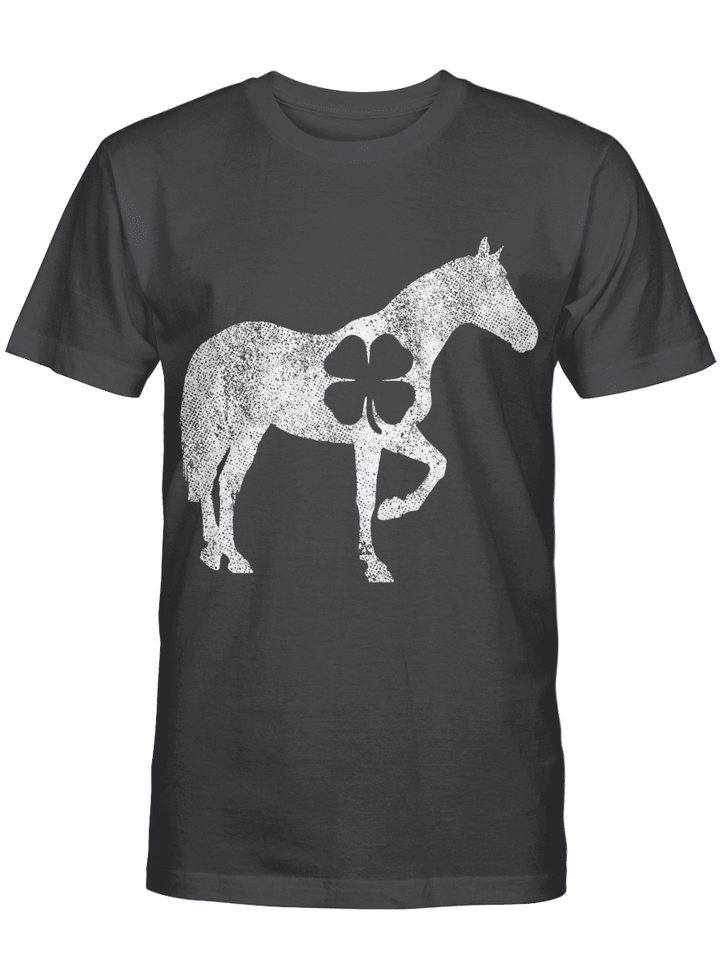 Horse Irish Shamrock St. Patrick's Day Saint Paddy's Girl T-Shirt