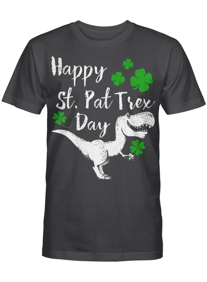 Happy St. Pat Trex Day T-Shirt Dinosaur St. Patrick's Day T-Shirt