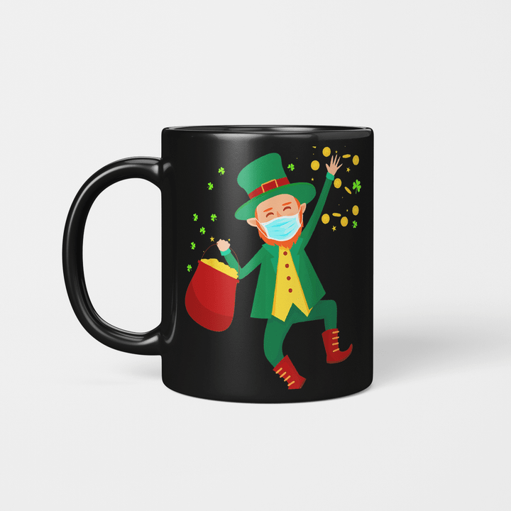 St Patrick's Day Leprechaun In A Mask 2021 Gift Mug