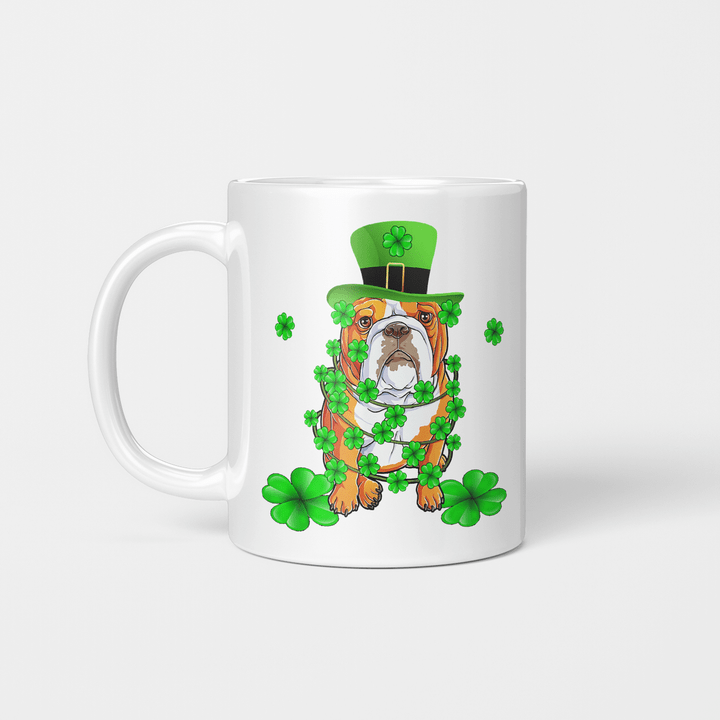 Dabbing English Bulldog St Patrick's Day Gift Mug