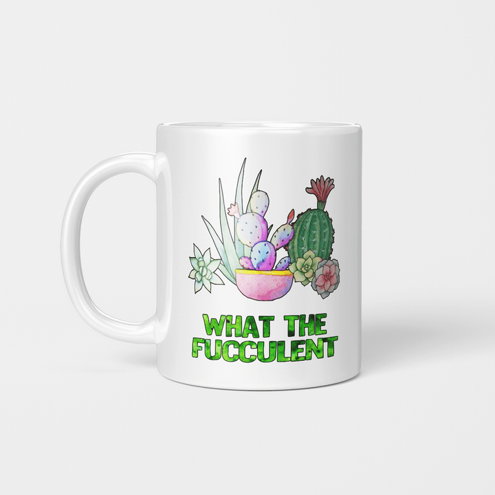Cactus What The Fucculent Gift Mug