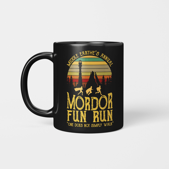 Middle Earth’s Annual Mordor Fun Run One Does Not Simply Walk Vintage Mug