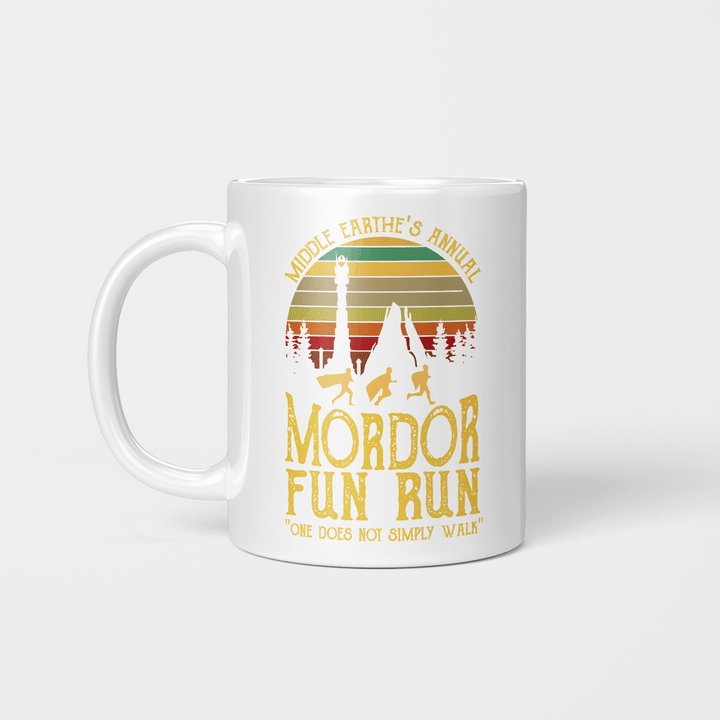 Middle Earth’s Annual Mordor Fun Run One Does Not Simply Walk Vintage Mug