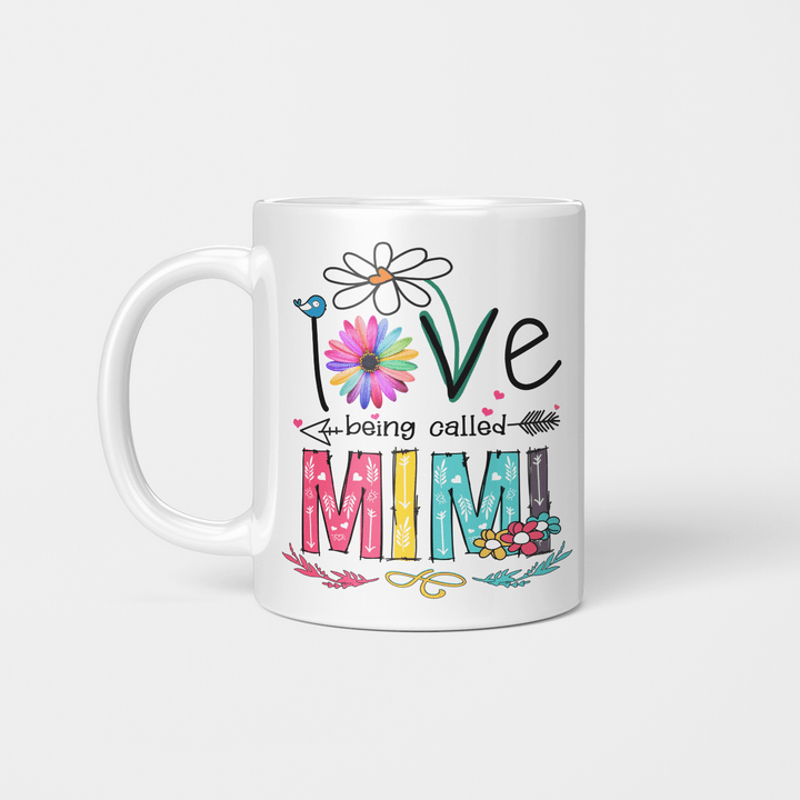I Love Being Called Mimi Daisy Flower Mug Funny Mother's Day Gifts