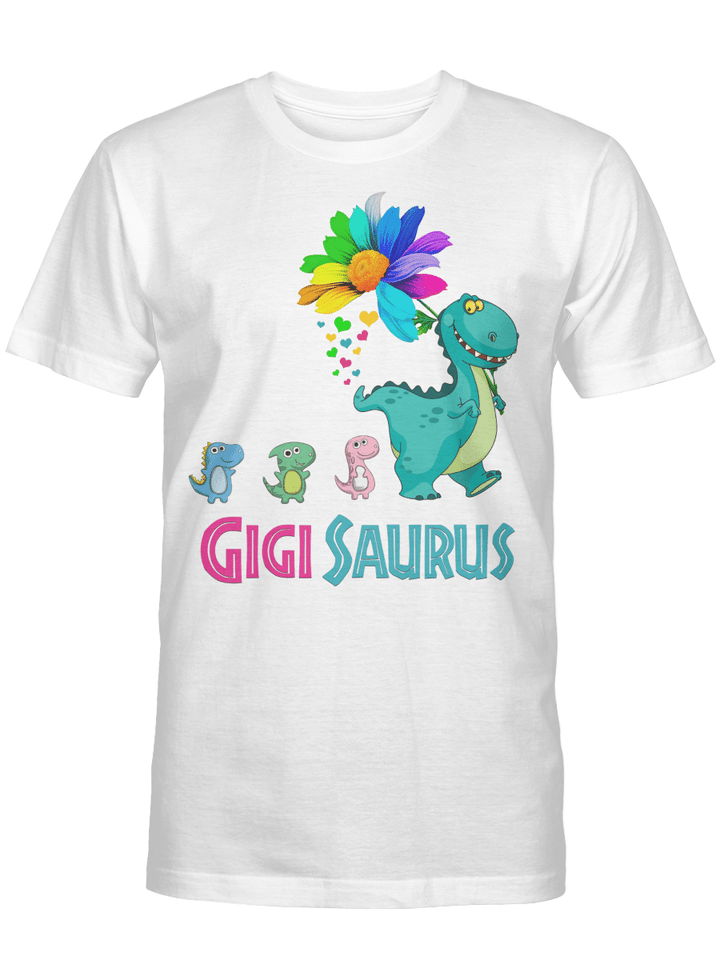 Gigisaurus T-Shirt Gigi Saurus Dinosaur Funny Mother's Day Gift Shirt
