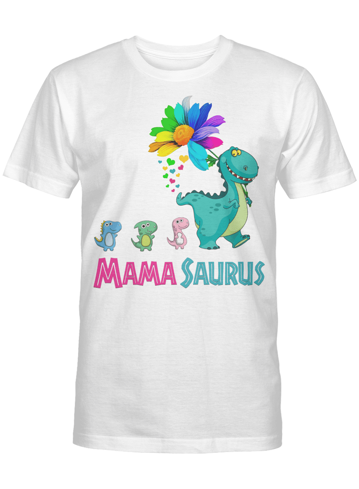 Mamasaurus T-Shirt Mama Saurus Dinosaur Funny Mother's Day Gift Shirt