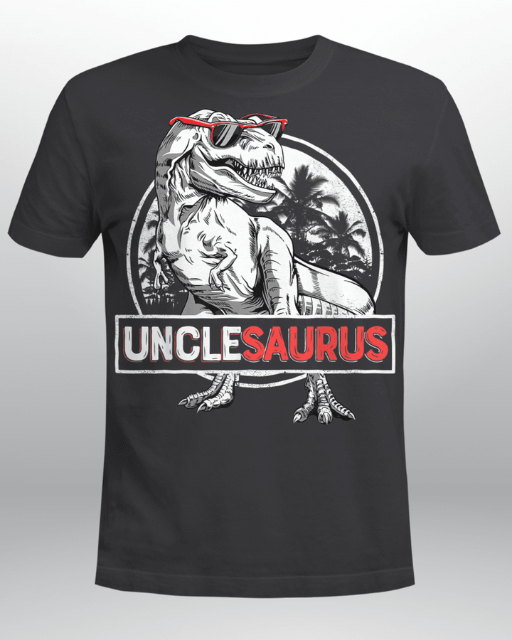 Unclesaurus T-Shirt T Rex Uncle Saurus Dinosaur Men Boys