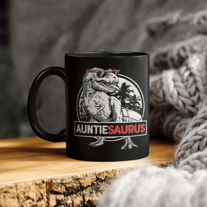 Auntiesaurus Mug T Rex Auntie Saurus Dinosaur Women Aunt