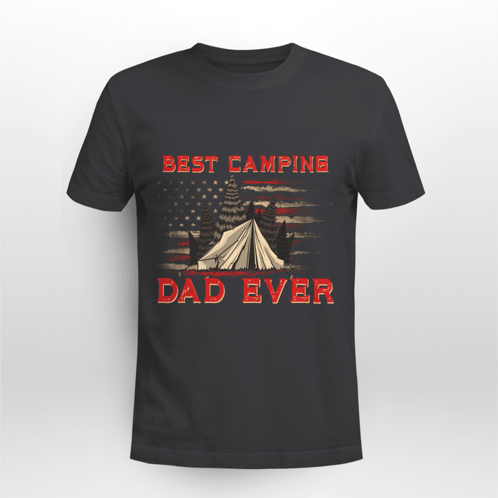 Best Camping Dad Ever Gift For Dad Shirt Camper T-Shirt