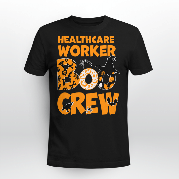 Halloween Healthcare Boo Crew Witch T-shirt