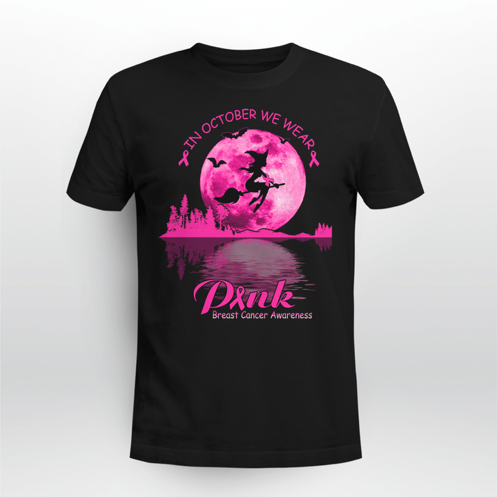 Guitar Lake In October We Wear Pink Breast Cancer Awareness Shirt