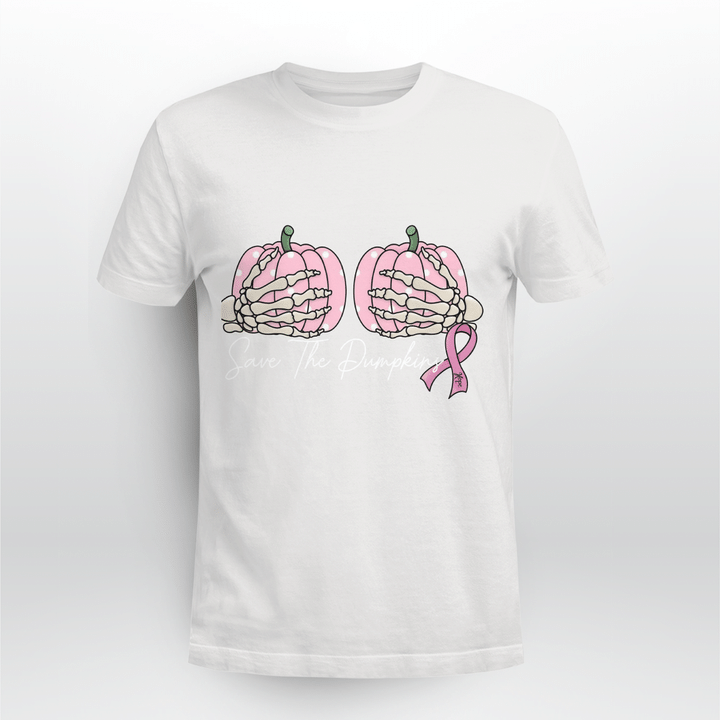 Save Your Pumpkins Breast Cancer Awareness Halloween T-Shirt