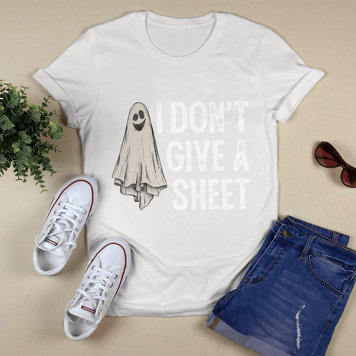 Ghost I Don’t Give A Sheet Funny Halloween Gift Shirt