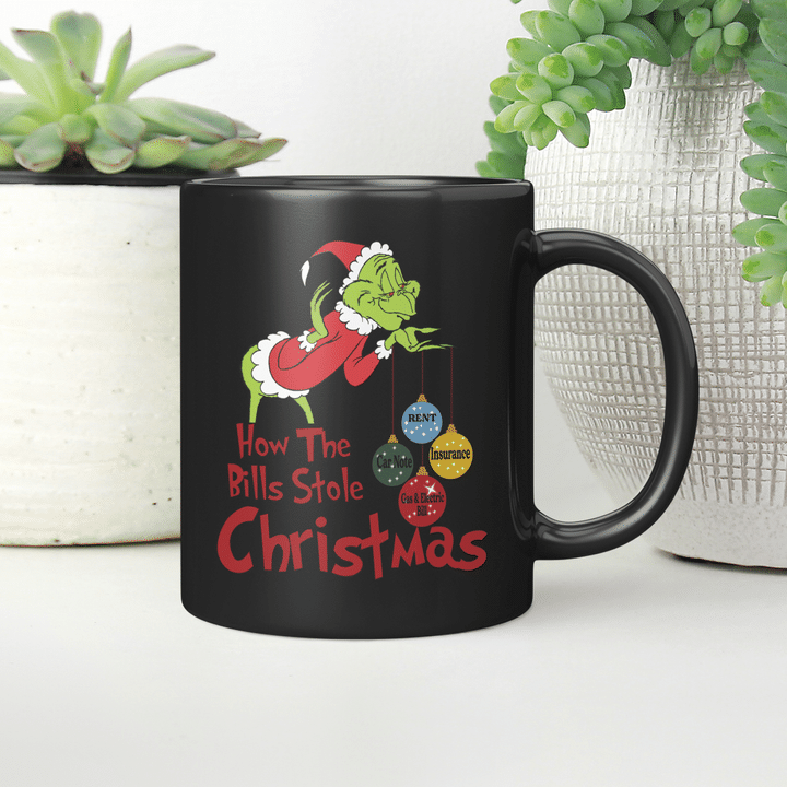 Grinch How The Bills Stole Christmas Mug Funny Xmas Gifts