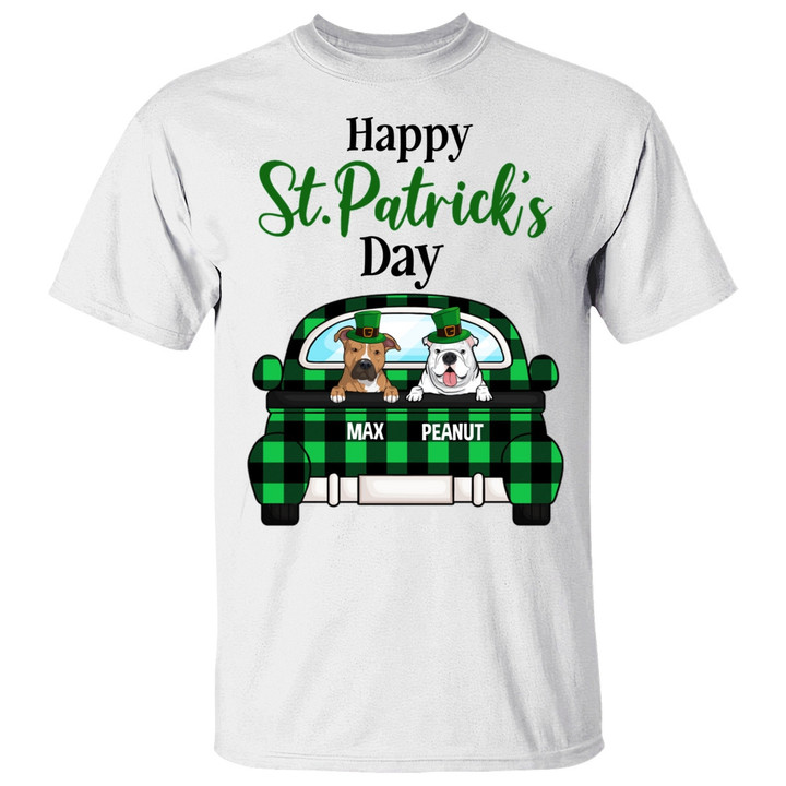 Happy St. Patrick's Day Dog Lover Personalized St. Patrick's Day Unisex Shirt, Saint Patrick’s T-Shirt
