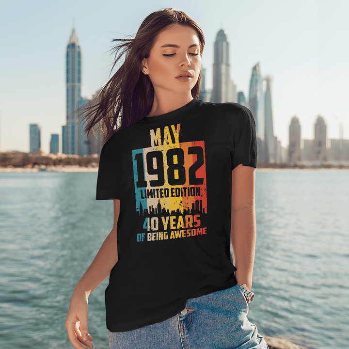 May 1982 Limited Edition 40 Years Of Being Awesome Shirt