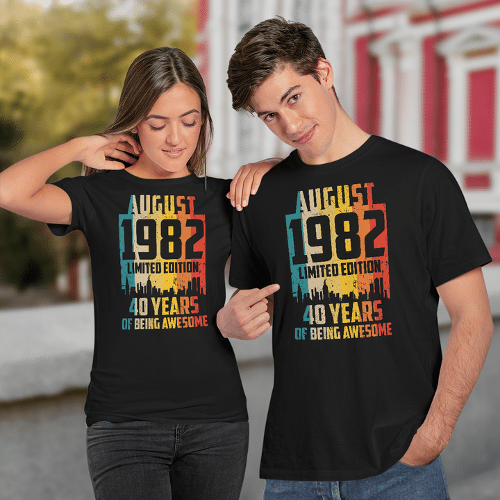 August 1982 Limited Edition 40 Years Of Being Awesome Shirt