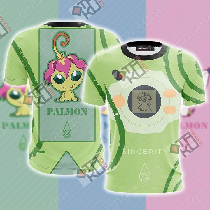 Digimon Palmon The Crest Of Sincerity Unisex 3D T-shirt