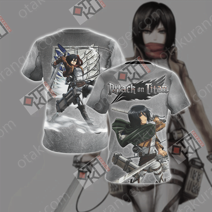 Attack On Titan - Mikasa Ackerman Unisex 3D T-shirt