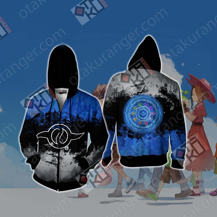 Digimon The Crest Of Friendship New Look Unisex Zip Up Hoodie Jacket