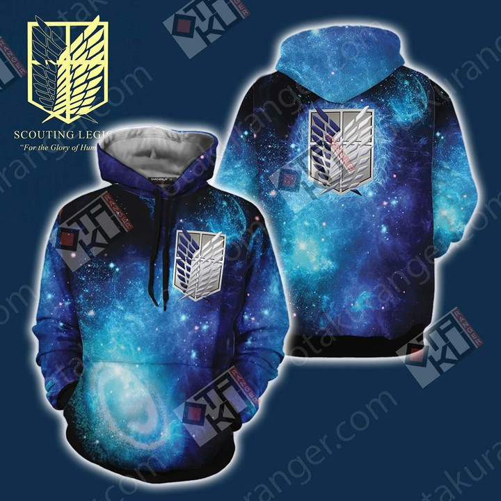 Attack On Titan Scouting Legion For The Glory Of Humanity New 3D Hoodie