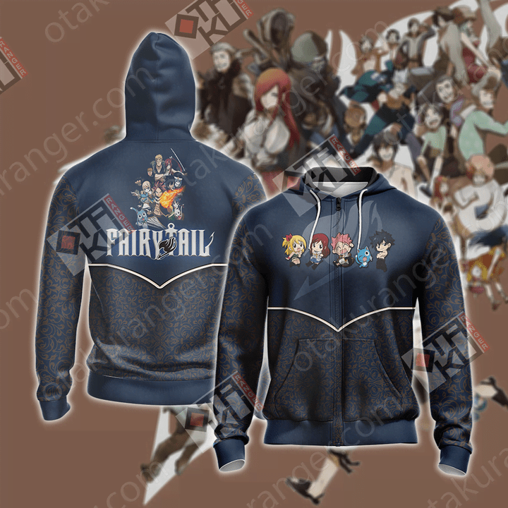 Fairy Tail New Collection Unisex Zip Up Hoodie Jacket