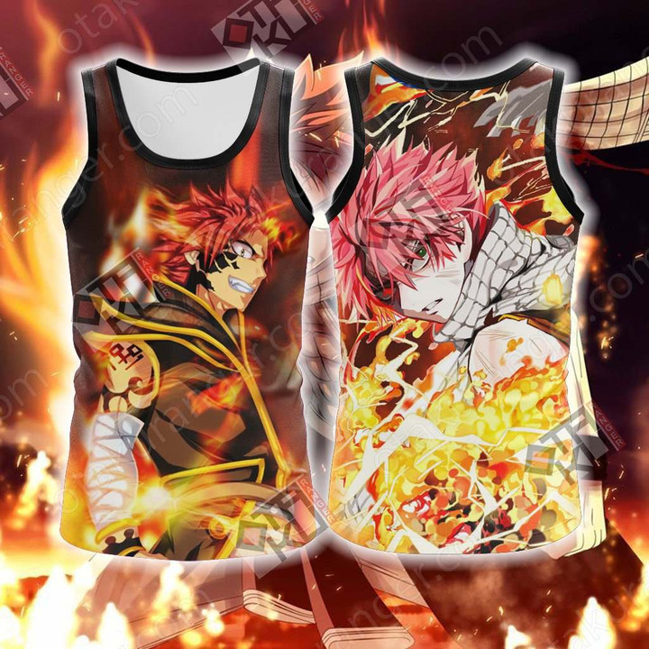 Fairy Tail: Dragon Cry Natsu Dragneel New Look Unisex 3D Tank Top