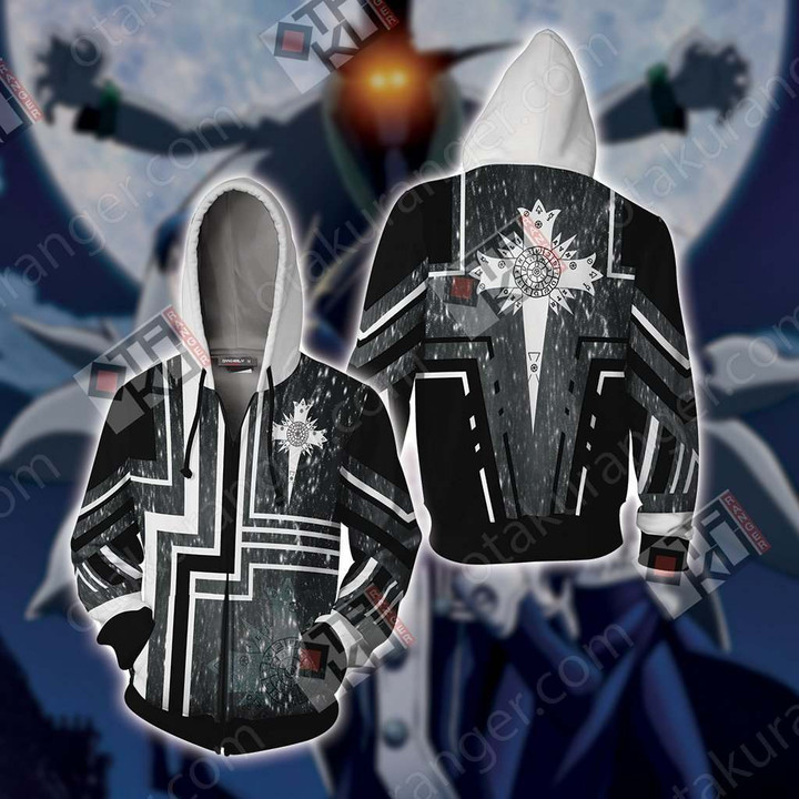 D.Gray Man - Black Order Unisex Zip Up Hoodie Jacket
