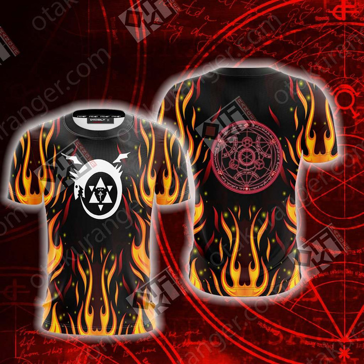 Fullmetal Alchemist Human Transmutation Circle Unisex 3D T-shirt