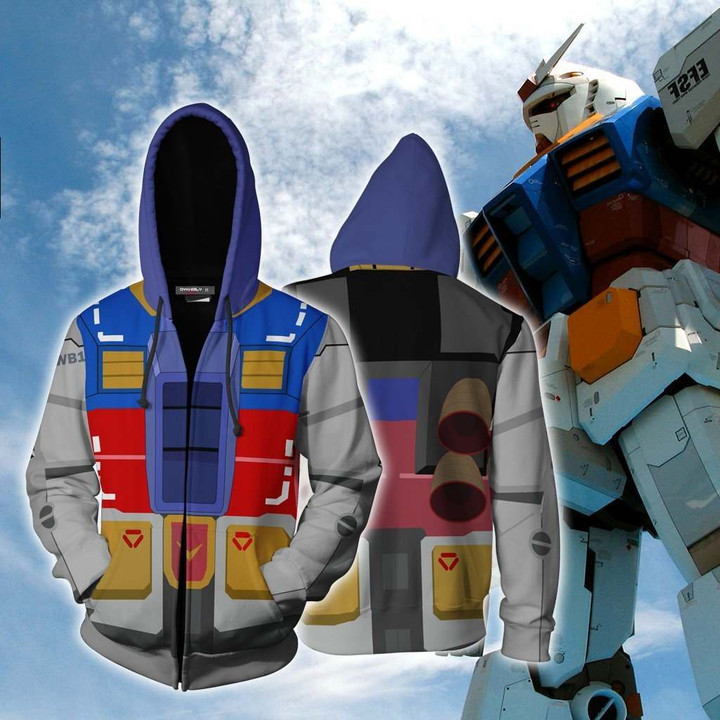 GN-0000+GNR-010 00 Raiser Cosplay Zip Up Hoodie Jacket