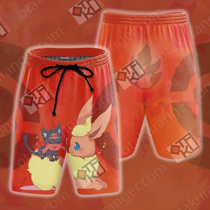 Pokemon - Flareon Beach Shorts