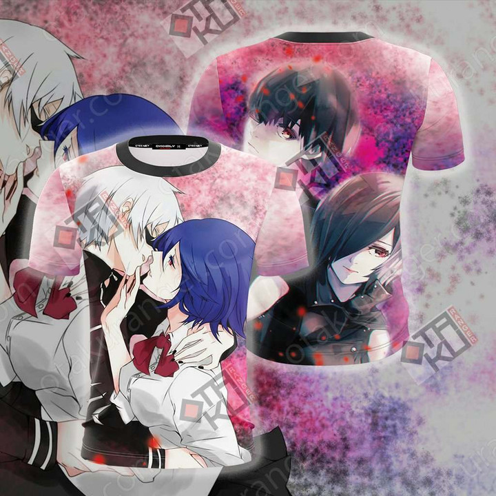 Tokyo Ghoul Kaneki And Touka Unisex 3D T-shirt