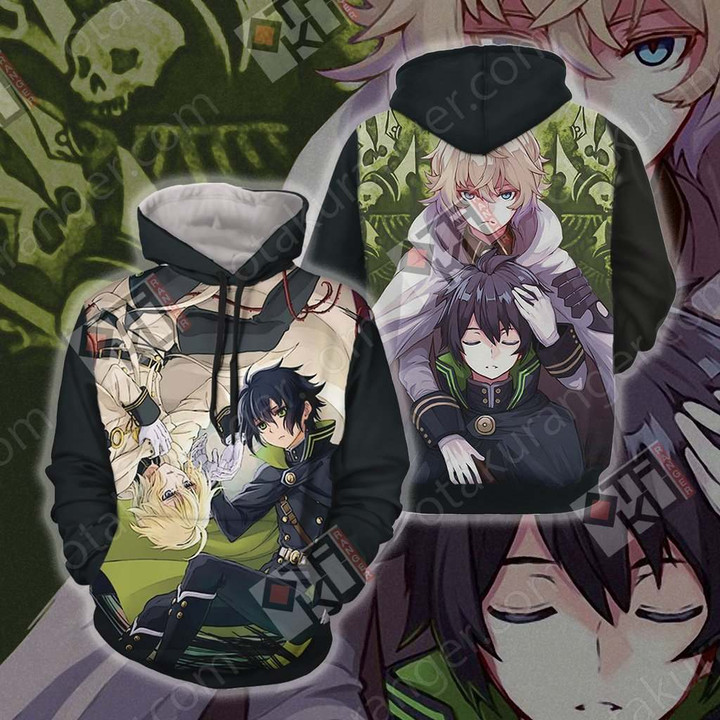 Seraph of the End - Yui and Mika Unisex 3D Hoodie