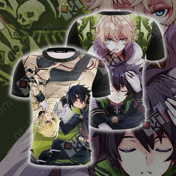 Seraph of the End - Yui and Mika Unisex 3D T-shirt