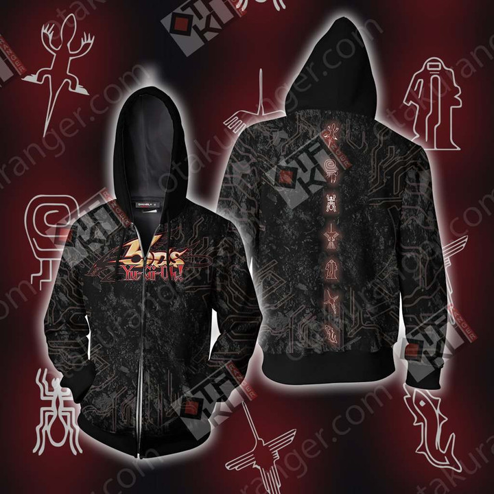 Yu Gi Oh! 5DS - Mark of the Shadows Unisex Zip Up Hoodie Jacket