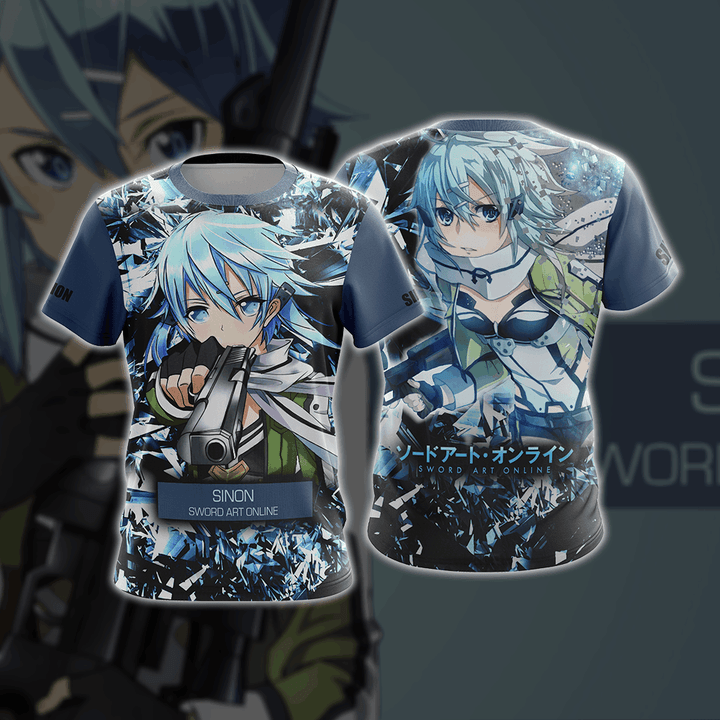 Sword Art Online - Sinon New Style Unisex 3D T-shirt