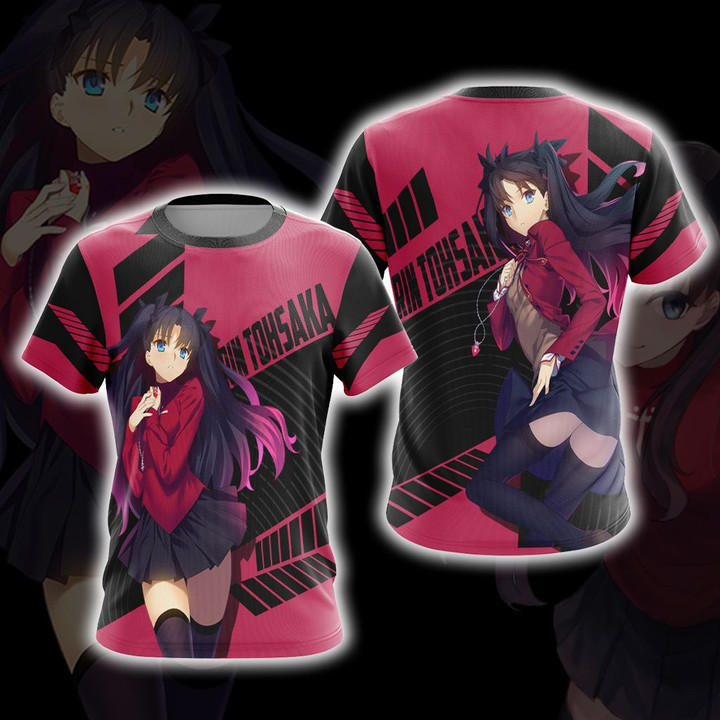 Fate/Stay Night - Unlimited Blade Works Rin Tohsaka 3D T-shirt