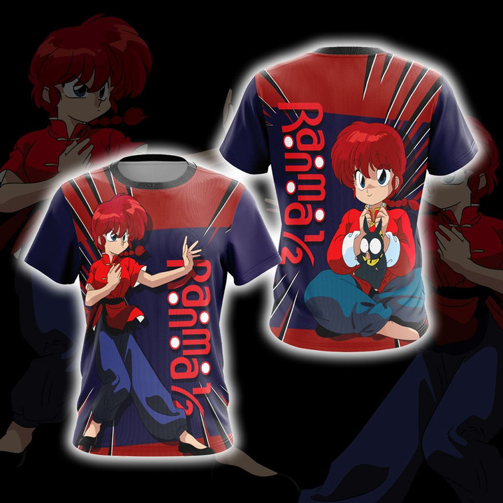 Ranma ½ Cute Unisex 3D T-shirt