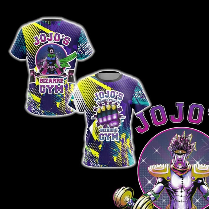 Jojo's Bizarre Adventure - Star Platinum Gym Unisex 3D T-shirt