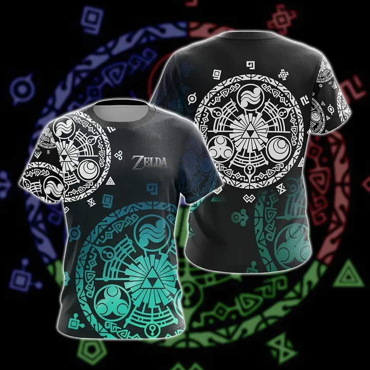 The Legend of Zelda - The Gate Of Time Symbol Unisex 3D T-shirt
