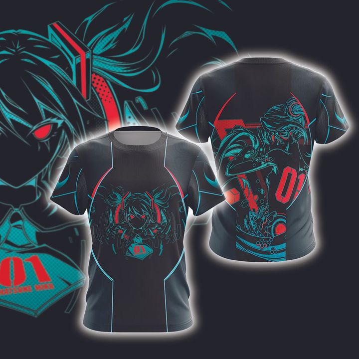 New Look Hatsune Miku Unisex 3D T-shirt