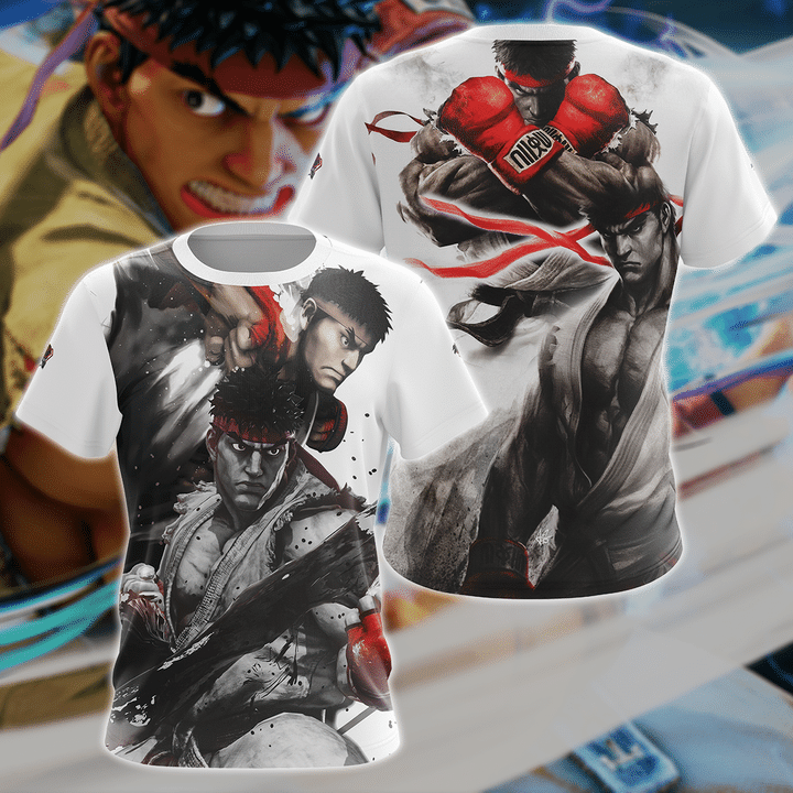 Street Fighter Video Game 3D All Over Print T-shirt Tank Top Zip Hoodie Pullover Hoodie Hawaiian Shirt Beach Shorts Jogger