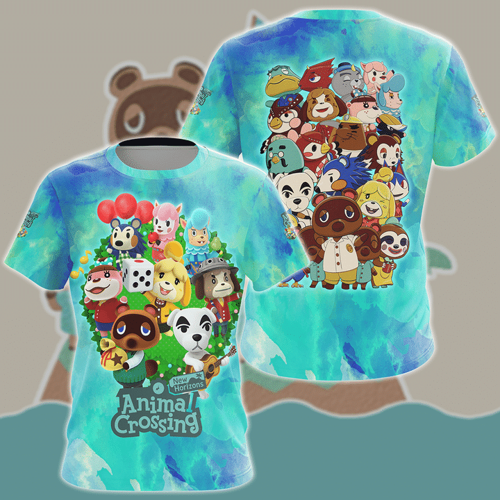 Animal Crossing New Horizons Video Game 3D All Over Print T-shirt Tank Top Zip Hoodie Pullover Hoodie Hawaiian Shirt Beach Shorts Jogger
