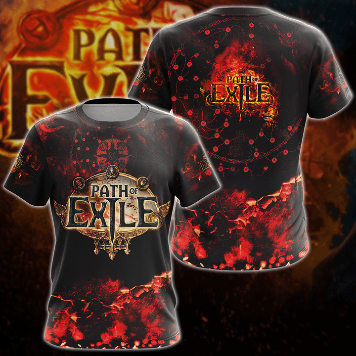 Path Of Exile Video Game 3D All Over Print T-shirt Tank Top Zip Hoodie Pullover Hoodie Hawaiian Shirt Beach Shorts Jogger