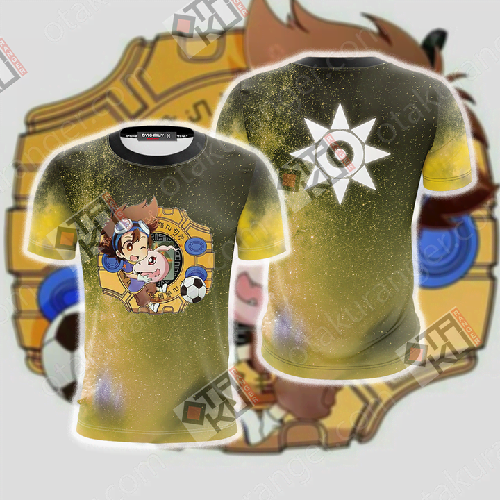Digimon Taichi And Koromon Unisex 3D T-shirt